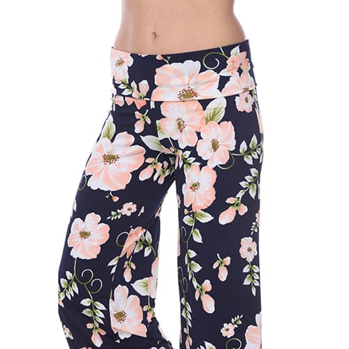 Womens White Mark Floral Print Palazzo Pants
