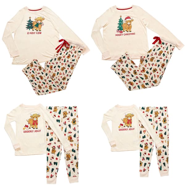 Jaclyn Cow Family Pajama Set