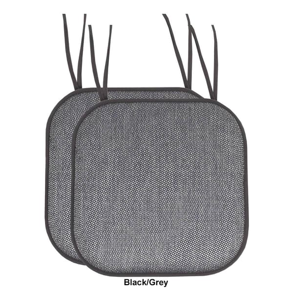 Sweet Home Collection Cameron No Slip Back Chair Pad w/ Ties