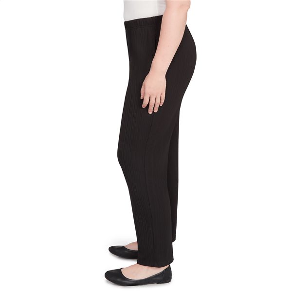 Womens Alfred Dunner Business As Usual Rib Medium Length Pants