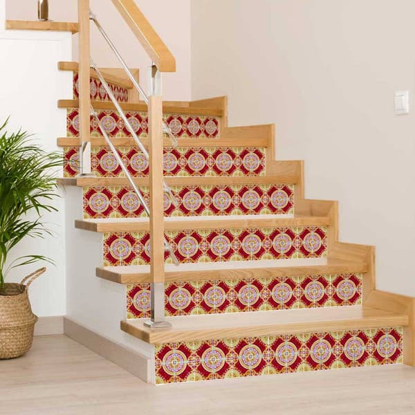 9th & Pike&#174; 24pk. Golden Ruby Removable Peel & Stick Tiles