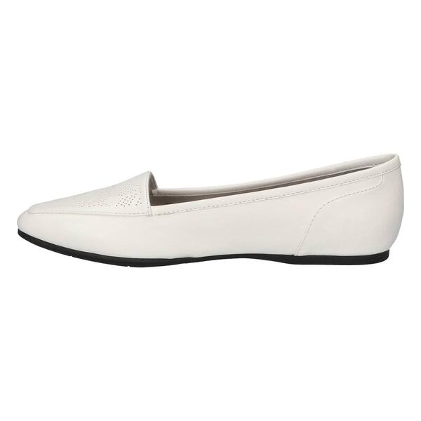 Womens Easy Street Thrill Perf Square Toe Flats