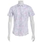 Mens IZOD® Chambray Short Sleeve Button Down Shirt - Bright White - image 2