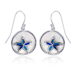 Gemstone Classics&#40;tm&#41; Blue Opal Starfish Drop Earrings