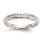 Pure Fire 14kt. White Gold Lab Grown 11-Stone Channel Band - image 4