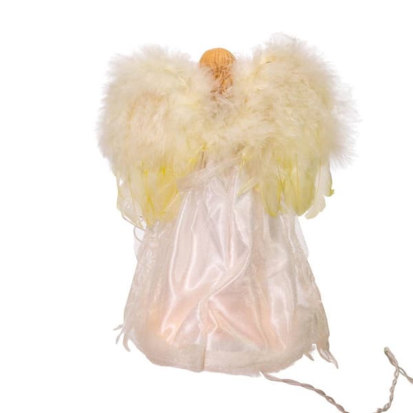 Kurt Adler 12in 10-Light Ivory Angel Treetop