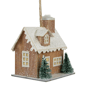 Northlight Lighted Rustic Beige House Christmas Ornament - image 3