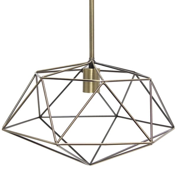 Lalia Home 1 Light 16in Modern Metal Wire Paragon Ceiling Pendant