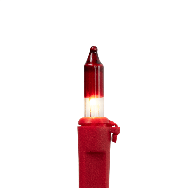 Northlight 20.25ft. Clear with Red Tips Mini Christmas Light Set