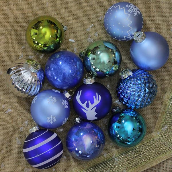 Northlight Seasonal Multi-Patterned Christmas Ball Ornaments