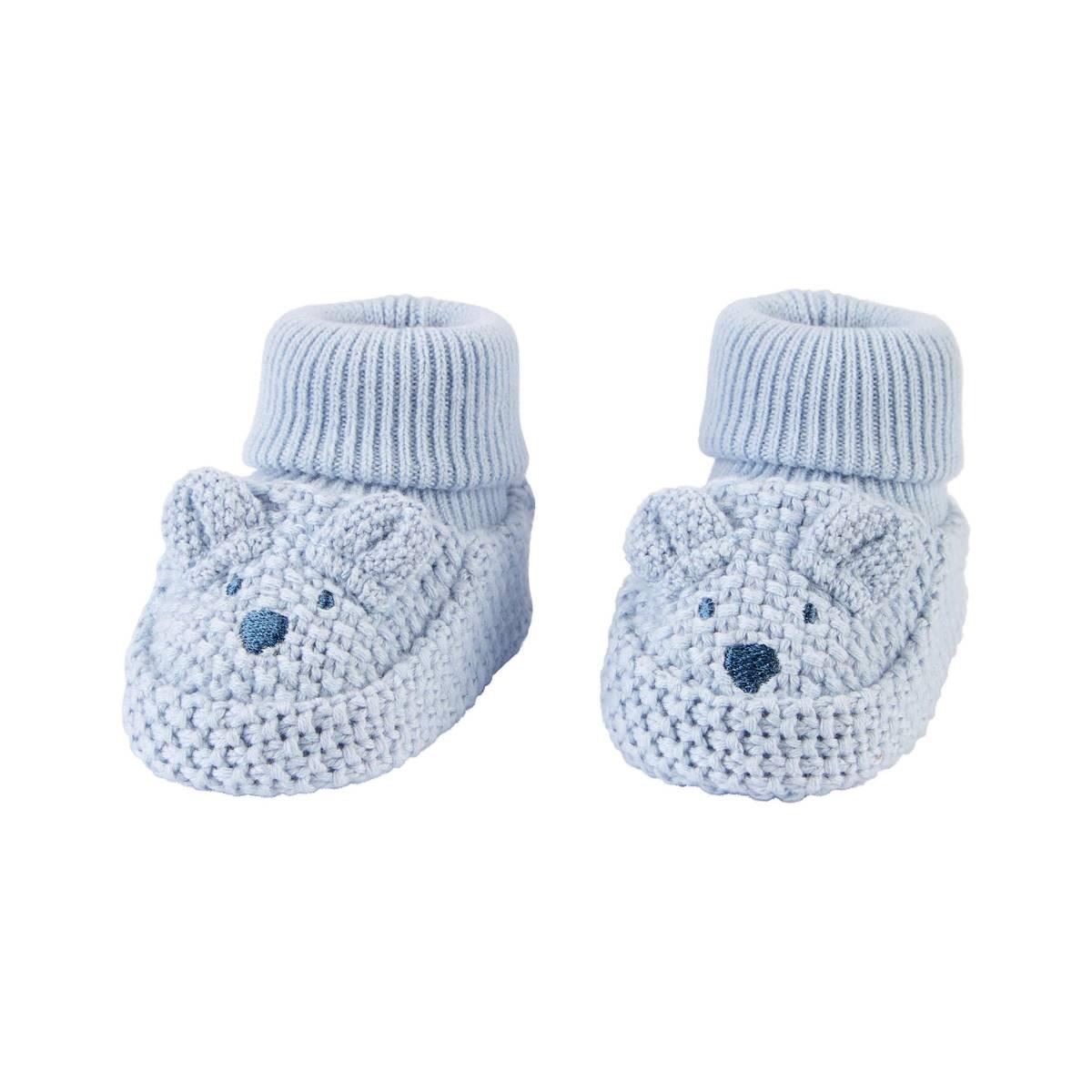 Baby Boy (NB) Carter’s® Bear Face Booties