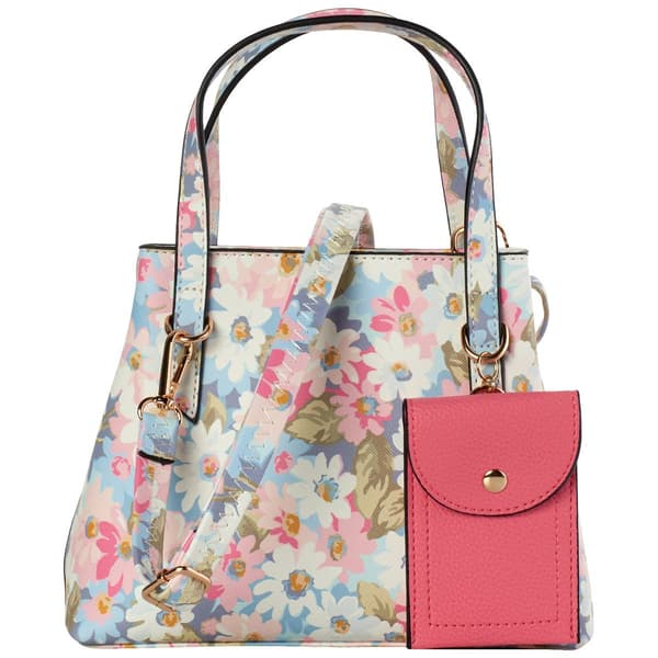 DS Fashion NY Small Crossbody Satchel - Daisy Floral - image 