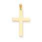 Unisex Gold Classics&#40;tm&#41; 14kt. Polished Cross Pendant - image 1