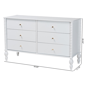 Baxton Studio Callison Spindle 6-Drawer Farmhouse Dresser - image 10