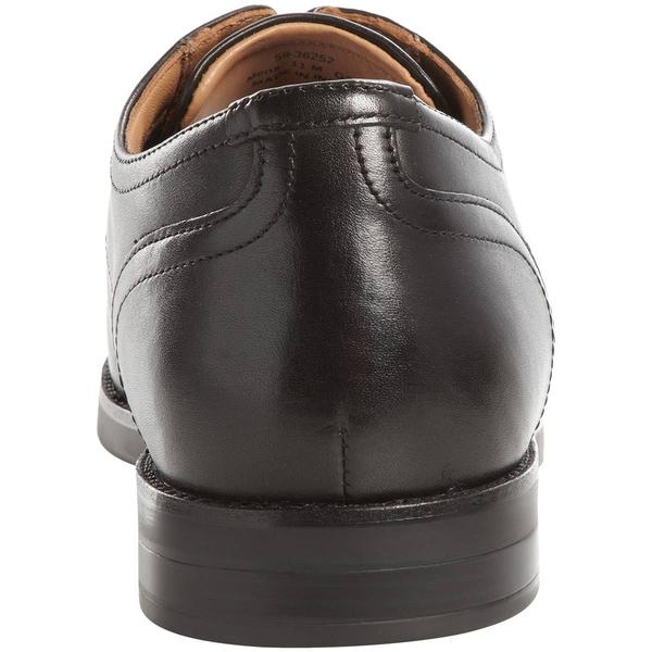 Mens Johnston & Murphy Borland Plain Toe Black Oxfords