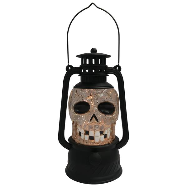 Battery Operated Skull Halloween Lantern - image 