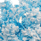 Northlight Pre-Lit Sky Blue Flocked Pine  Christmas Wreath - image 5