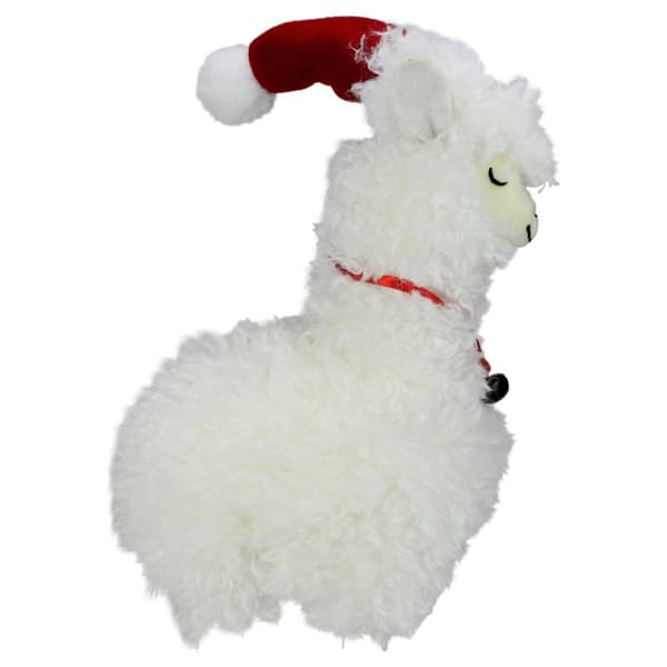 Northlight Standing Plush Sleeping Llama Christmas Figure - image 