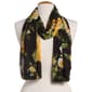 Womens Renshun Large Rose Oblong Silk Scarf - image 1