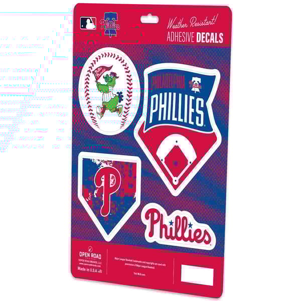 Open Road Phillies 4pk. Weather Resistant Decals