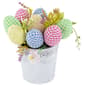 Northlight Seasonal Colorful Eggs Potted Easter Decor - image 1