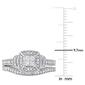 Diamond Classics&#8482; 1/3ctw. Princess Diamond Bridal Ring Set - image 3