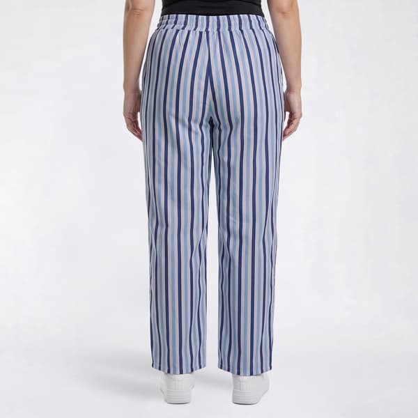 Juniors Plus Jolie & Joy Stripe Poplin Rope Drawstring Pant