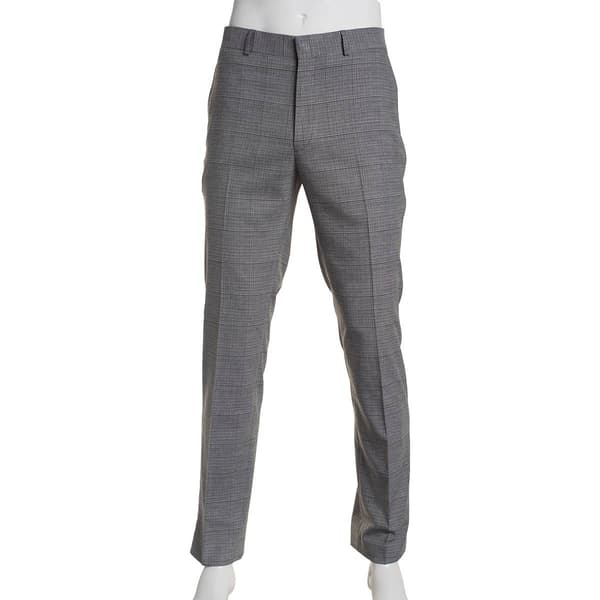 Mens Kenneth Cole&#40;R&#41; Plaid Pants - Grey