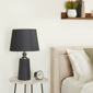 9th & Pike® Modern Black Cement Stone Table Lamp - image 2