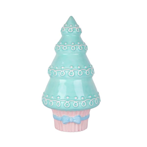 National Tree 8.5in. Pastel Christmas Tree Figurine - image 