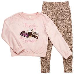 Girls (7-16) Sweet Butterfly(R) Freezin'' Season Top w/ Leggings Set