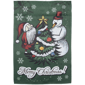 Northlight 40in. Merry Christmas Santa & Snowman House Flag - image 2