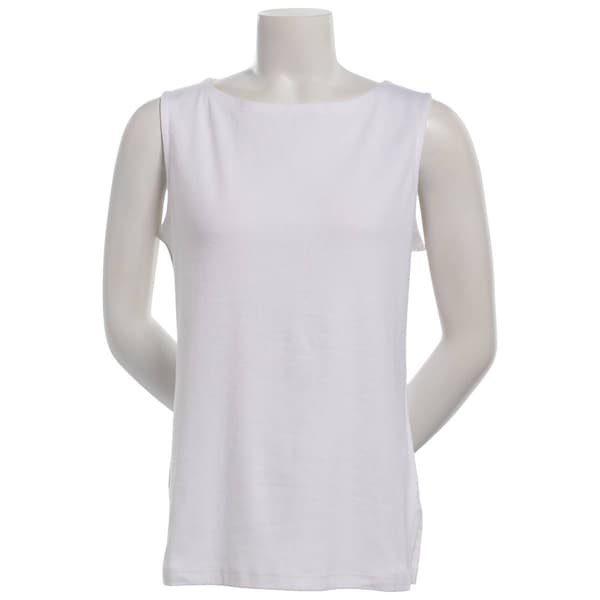 Plus Size Preswick & Moore(R) Boat Neck Tank Top - image 