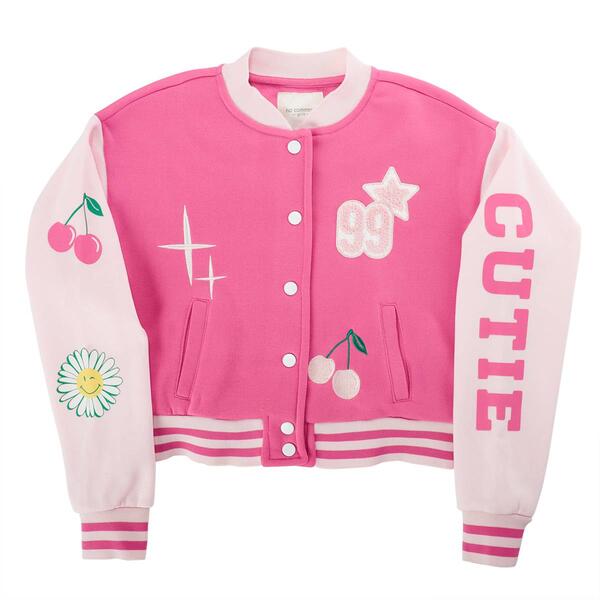 Girls &#40;7-16&#41; No Comment Cutie 99 Varsity Bomber Jacket - image 