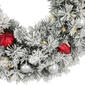 Northlight Seasonal 30in. Pre-Lit Snowy Christmas Wreath - image 3