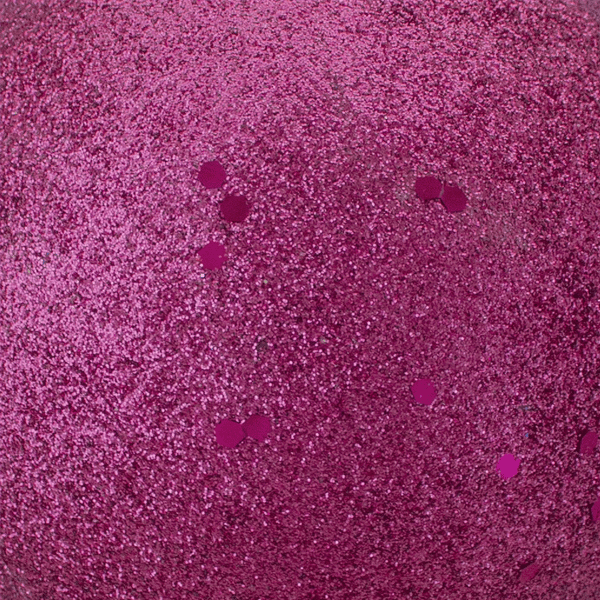 Northlight Magenta Glitter Shatterproof Christmas Ball Ornament