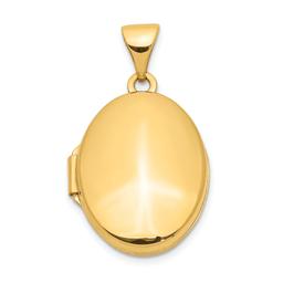 Gold Classics(tm) 14kt. Gold Plain Polished Oval Locket