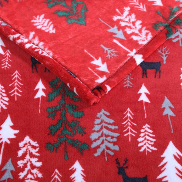 Eddie Bauer Deer Woods Plush-Fleece Throw