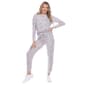 Womens White Mark 2 pc. Leopard Lounge Set - image 1