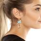 Betsey Johnson Jingle Bell Bling Christmas Reindeer Drop Earrings - image 2