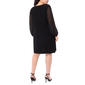 Plus Size MSK Long Sleeve Nailhead Sleeve Shift Dress - image 3