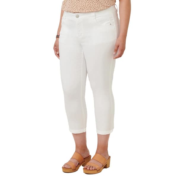 Plus Size Democracy “Ab”solution® Mid Rise Denim Ankle Jeans