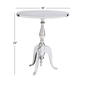 9th & Pike&#174; Silver Aluminum Oval Traditional Accent Table - image 5