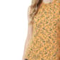 Petite NY Collection Ruffle Trim Collar Abstract Floral Blouse - image 4
