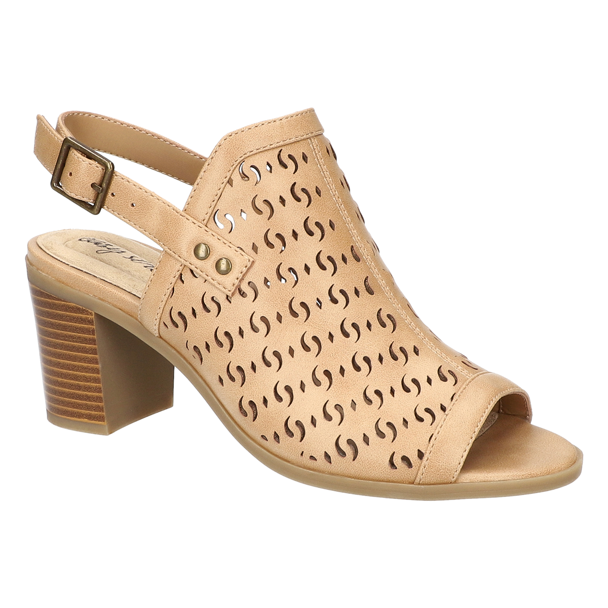 Womens Easy Street Chellie Block Heel Sandals