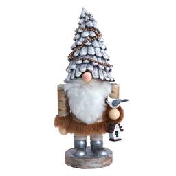 Kurt Adler 10in. Wooden Rustic Glamour Gnome Nutcracker