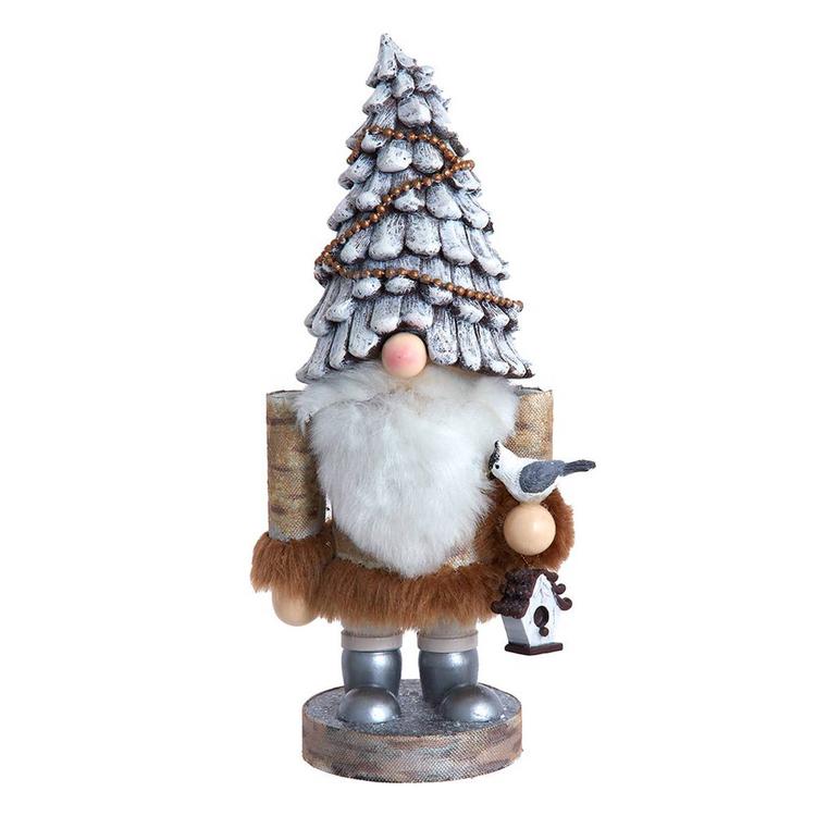 Kurt Adler 10in. Wooden Rustic Glamour Gnome Nutcracker
