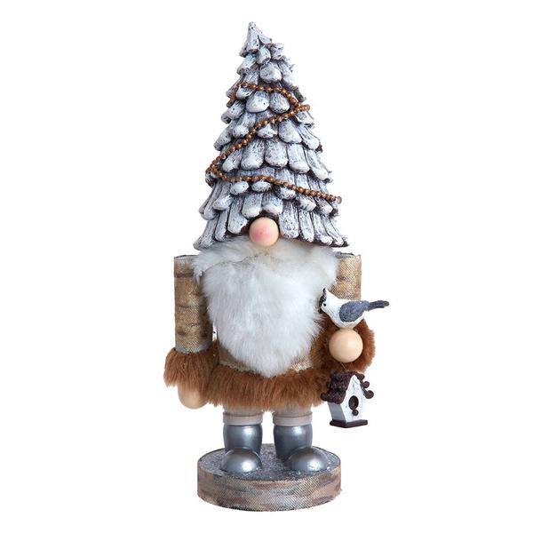 Kurt Adler 10in. Wooden Rustic Glamour Gnome Nutcracker