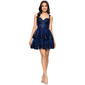 Juniors Blondie Nites Glitter Double Tier Corset Skater Dress - image 1