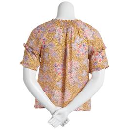 Women Nanette Lepore Ruffle Sleeve Floral Off The Shoulder Blouse